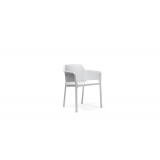 Sedia Net Arm Chair White