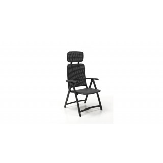 Acquamarina Folding Arm Chair Antracite