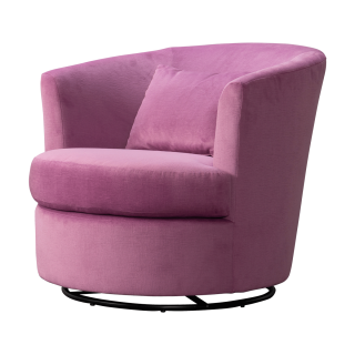 Lacy Swivel Arm Chair Lilac