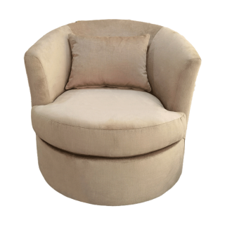 Lacy Swivel Arm Chair Taupe