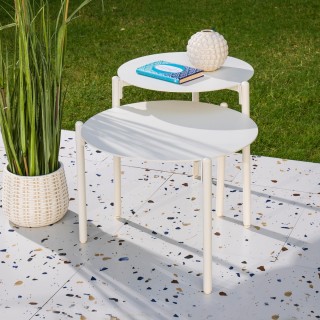 Mobo Side Table White Large