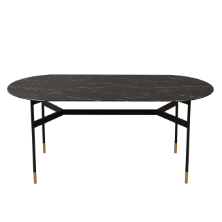 Alton 6-Seater Dining Table Black