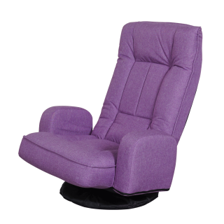 Suna Swivel Arm Chair Purple