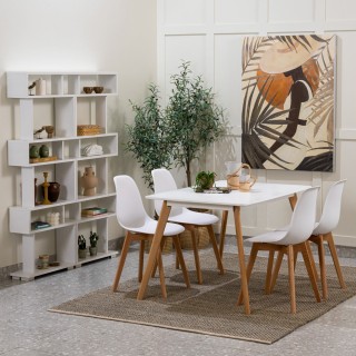 Kim 4 Seaters Dining Table White