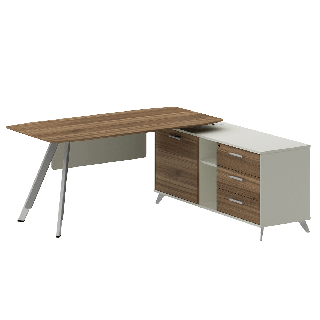 Lipa Manager Table R-Side Cabinet