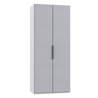 Level 36A 2-Door 100cm Light Grey / White
