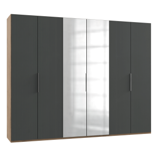 Level 36A 6 Doors 300cm Grey / Oak / Mirror