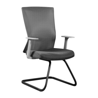 Power Visitor Office Chair Grey/Dark Brown