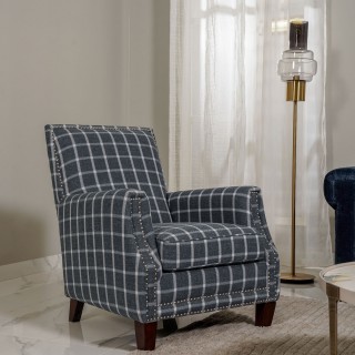 Blue Ivy 1 Seater Blue Checkered