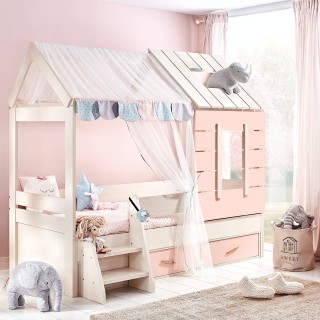 Pink House Kids Bed 90 X 200 Cm