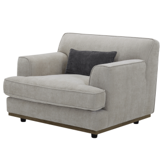 Carlos 1 Seater with 2 Pillow Grey