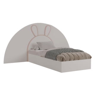 Bunny 90x200 Kids Bed Cream/Pink