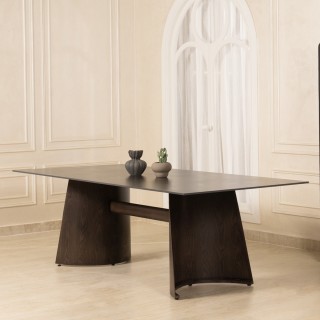 Dion 8 Seaters Dining Table Brown