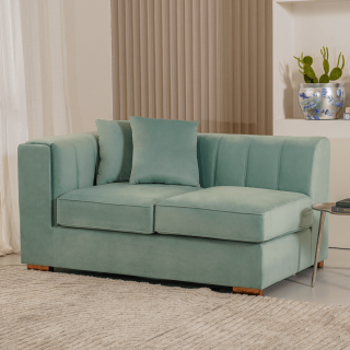 Blossom 2 Seaters Sofa Left Arm Mint Green