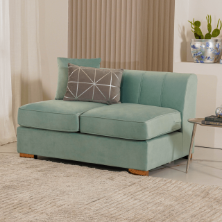 Blossom 2 Seaters Sofa Armless Mint Green