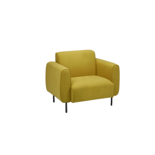 Polina 1 Seater Sofa Yellow
