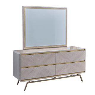 Ralph Dresser with Mirror Beige Glossy