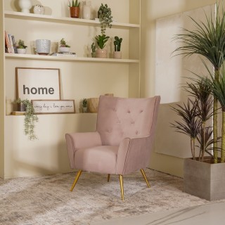 Bodiva Resting Arm Chair Dusty Rose
