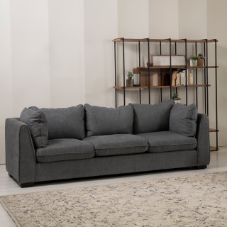 Offset 3 Seaters Sofa Pewter