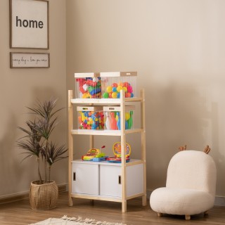 Foster Kids Bookcase Oak/White