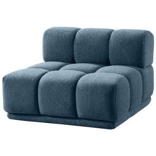 Dallas Armless Sofa Blue