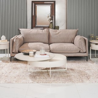 Evie Ceramic Coffee Table & 2 End Tables