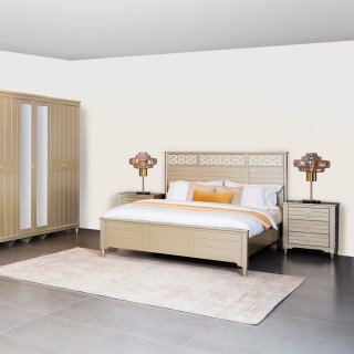 Katina Bedroom Set with Wardrobe + Chest of Drawer