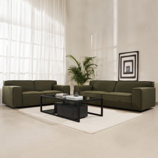 Zelina 3+2 Sofa Set Green