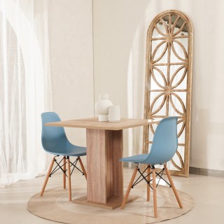 Dining Set (Tina Table +2 Rina Chair Blue)