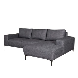 Emerson 2 Seaters Sofa with Right Chaise Grey