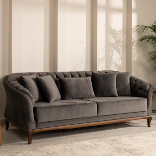 Brandy 3 Seater Sofa Grey