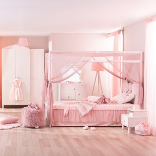Pollina 100 x 200 Kids Bedroom Set with Wardrobe