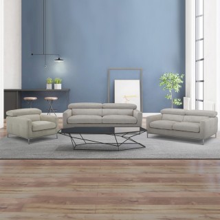 Stamos 3+2+1 Seater Sofa Set Grey