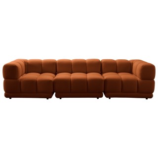 Dallas 3 Seaters Sofa Orange