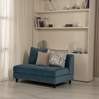 Infinito 2 Seaters Sofa Armless Blue