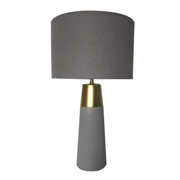 Harith Table Lamp - Grey 26 x 46 x 85 Cm