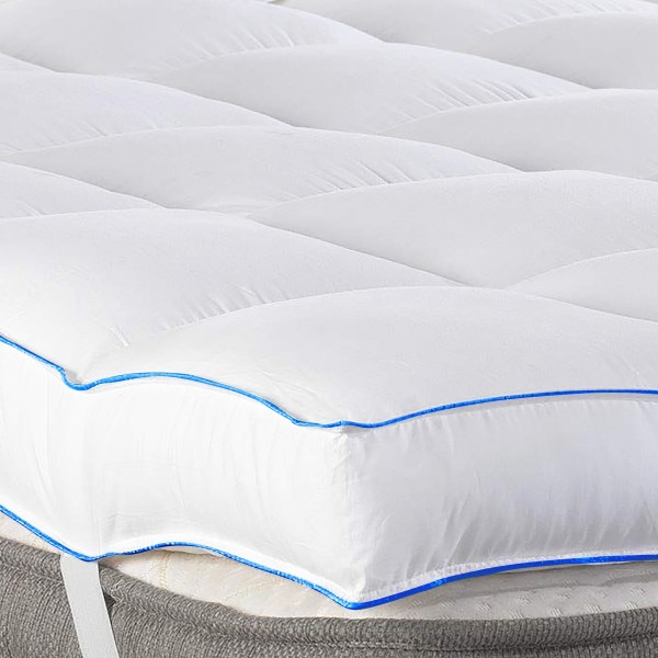 Quilted Mattress Topper 180 x 200 Cm