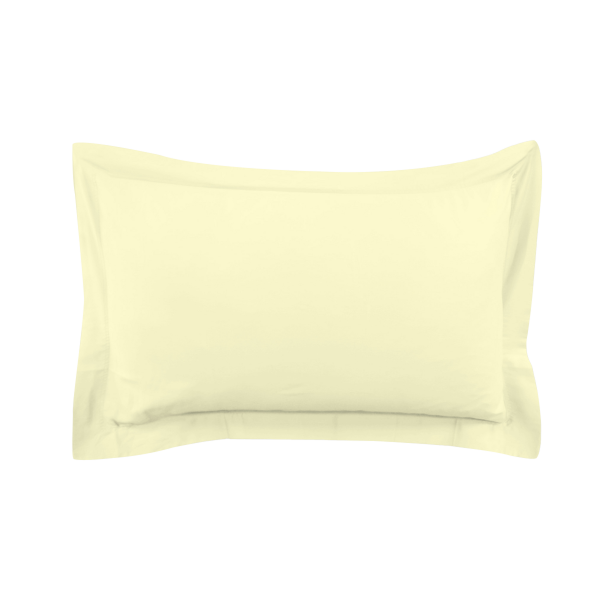 250 Thread Count Cotton Pillowcase Cream 50x75 cm