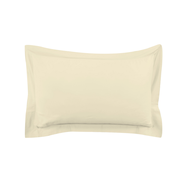 250 Thread Count Cotton Pillowcase Beige 50x75 cm
