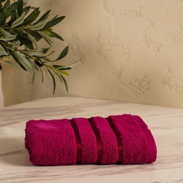 Lifestyle Plain Hand Towel Raspberry 50X100 cm