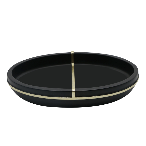 Linear Soap Dish Black - Gold
