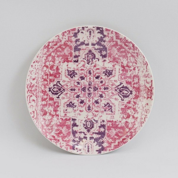 Persian Sweet Plate Set Lavender 6Pcs 15 cm