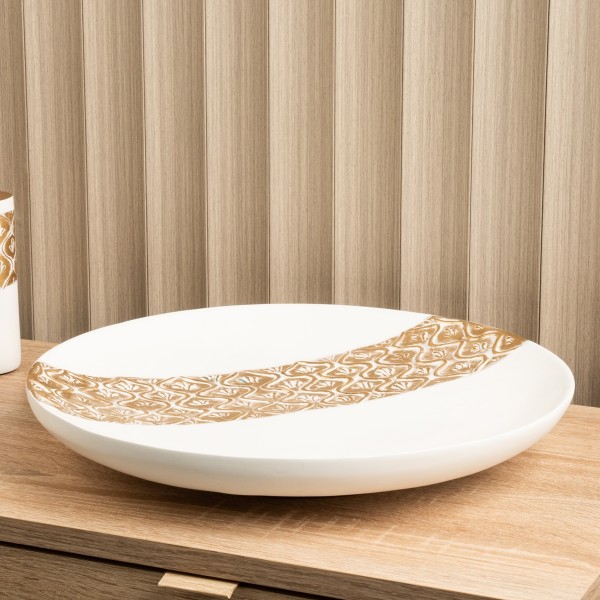 Mara Decorative Plate Gold 40x40x6 cm