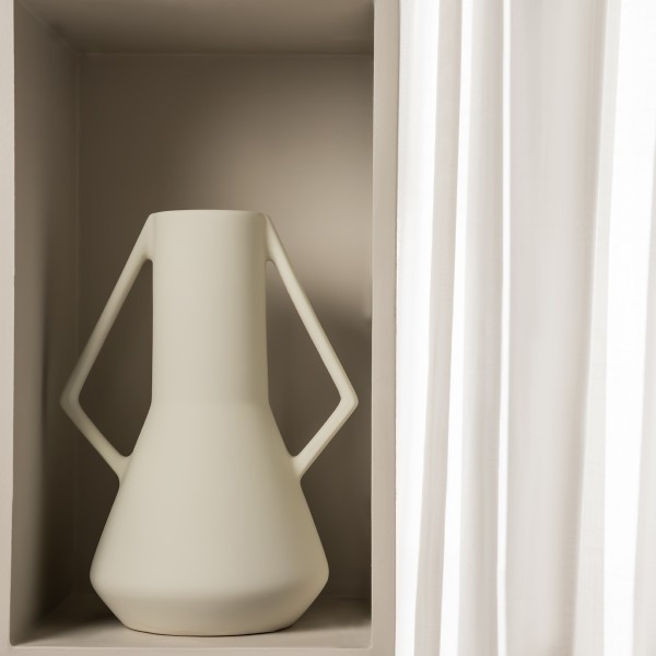 Roma Ceramic Vase White 24.3x19.4x33.5 cm