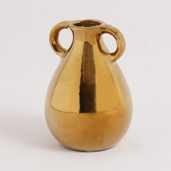 Elle Ceramic Bud Vase Gold 6.5x9 cm