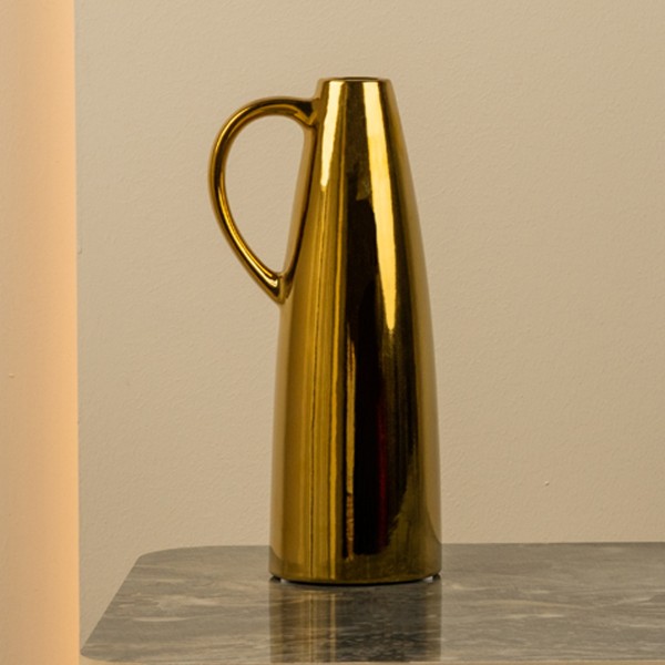 Elle Ceramic Vase Gold 13.7x10x29.4 cm