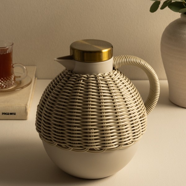 Rattan PP Coffee Server Light Grey 1 Litre