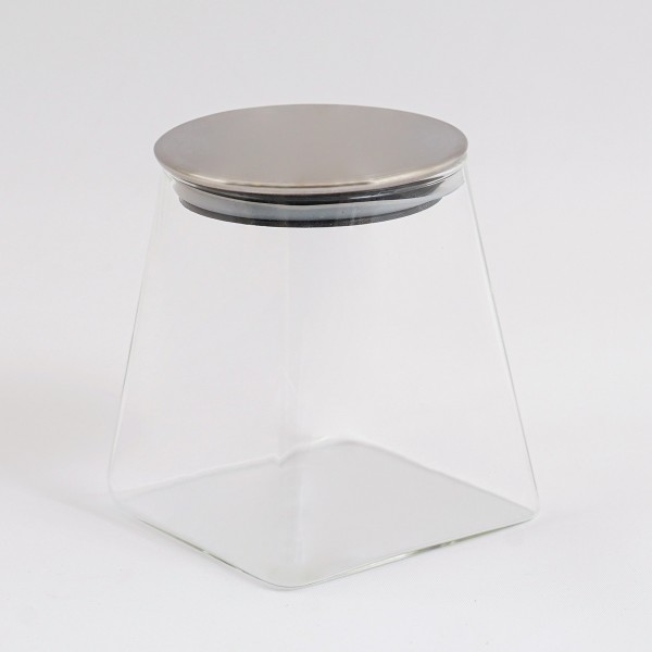 Pyramid Canister Silver Small