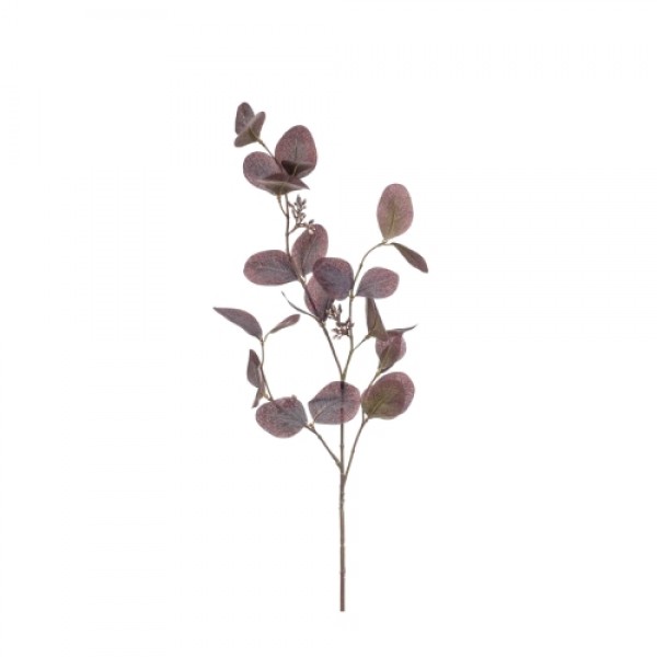 Eucalyptus Spray Dark Purple Length 73 Cm