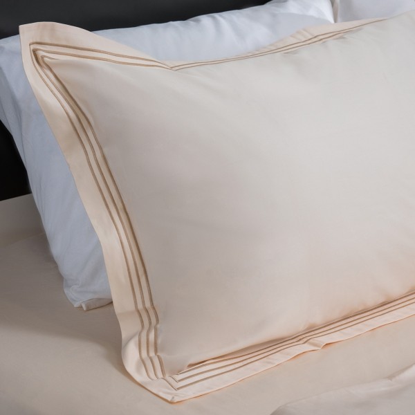 Spencer 600 Thread Count Pillowcase Champagne 50x75 cm